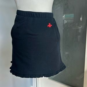Gucci Kids Navy Blue Skirt with Embroidered Bee Detail
